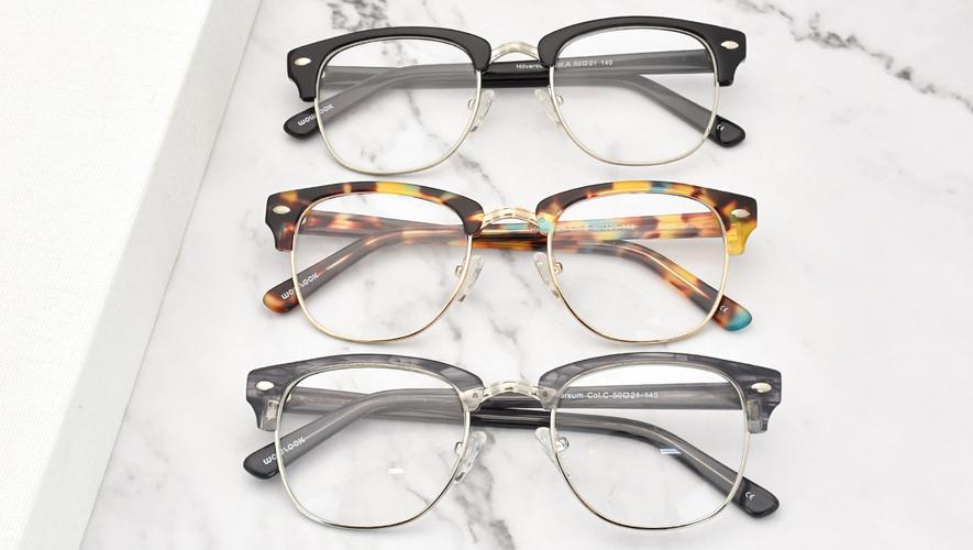 厂家批发复古文艺板材眼镜架男个性眉框眼镜素颜装饰平光镜